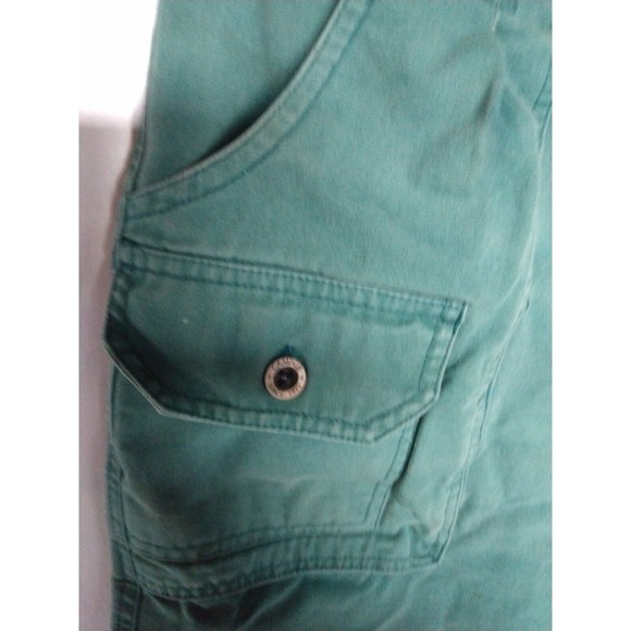 Pre Owned Campus Crew Men Shorts Color Green Size 36-38 Button Down Pockets - Picture 4 of 14